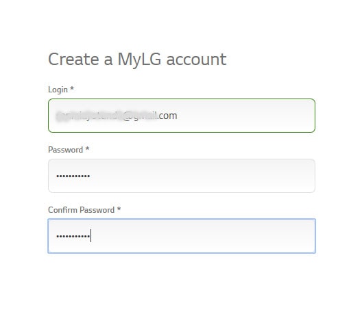 MyLG account